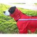 Neo-Paws red rain hood jacket for dogs providing waterproof protection