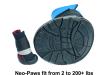 Neo-Paws colourful regular performance dog shoes and boots, fits 2 to 200 lbs