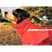 Neo-Paws red rain hood jacket for dogs providing waterproof protection